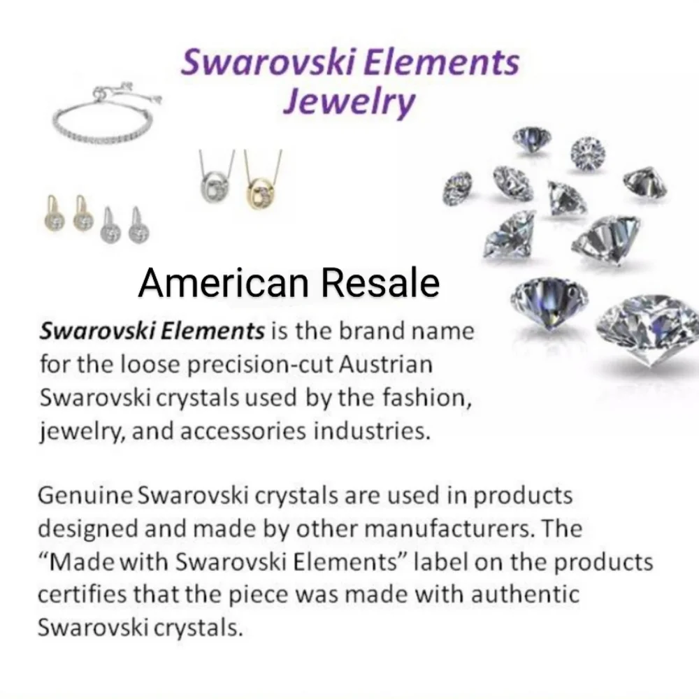 Made with Swarovski Crystals 3/4" Small Hoop Earrings - Picture 7 of 7